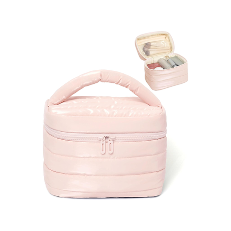 Portable Waterproof Toiletry Bag Travel Make Up Organizer Bag With Handle -  Assorted Color