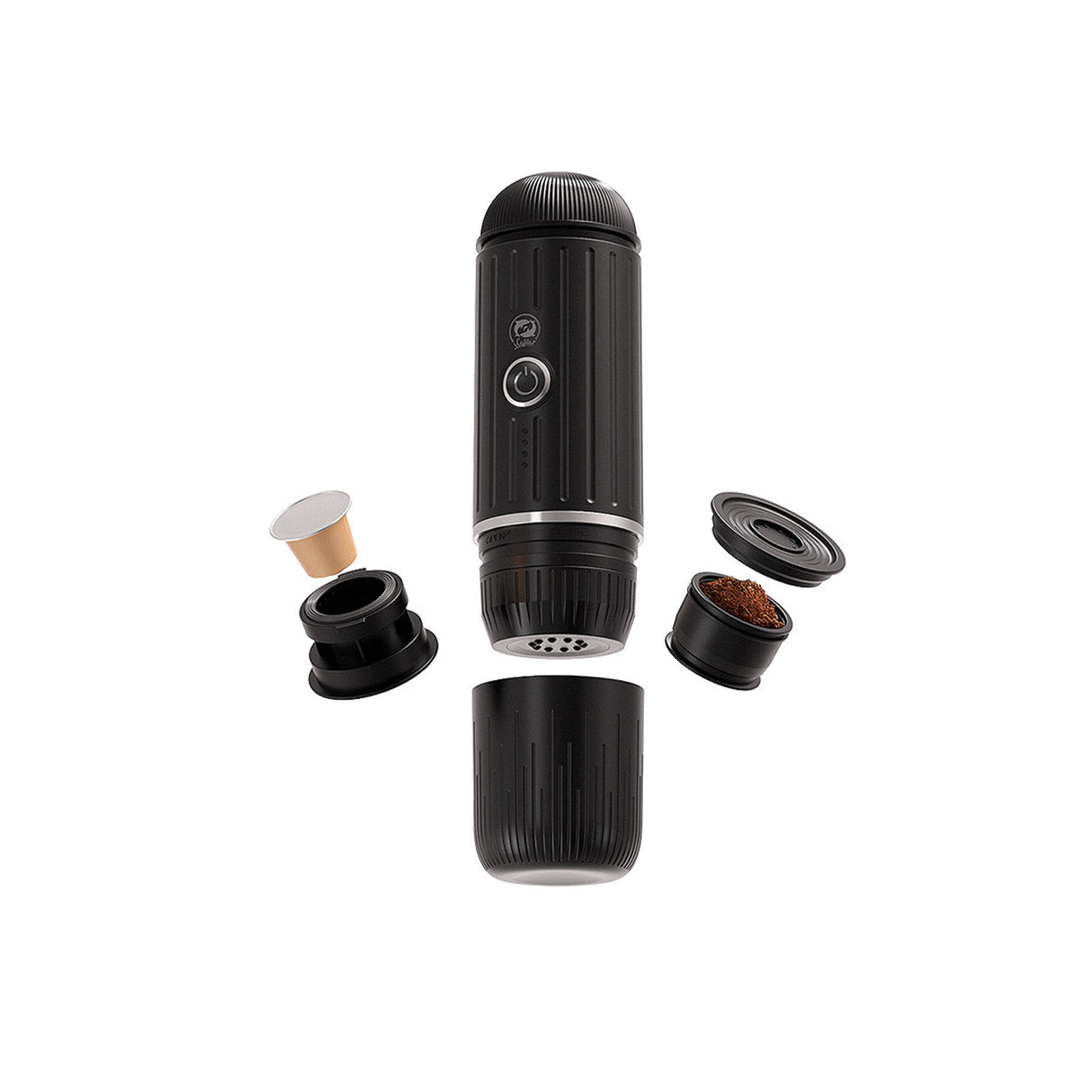 ماكينة قهوة لاسلكية محمولة وقابلة لإعادة الشحن 2 في 1 – بقدرة 19 بار