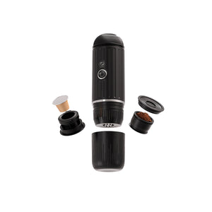 ماكينة قهوة لاسلكية محمولة وقابلة لإعادة الشحن 2 في 1 – بقدرة 19 بار