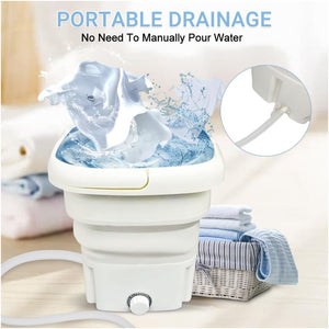 غسالة محمولة قابلة للطي مع مجفف – بقدرة 50 واط - ألوان متنوعة