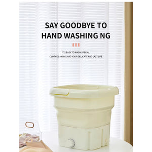 غسالة محمولة قابلة للطي مع مجفف – بقدرة 50 واط - ألوان متنوعة