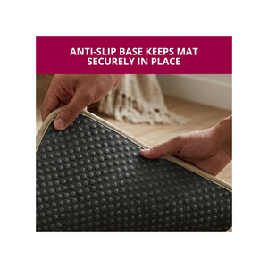 Premium Velvet Prayer Mat With Reclining Backrest 70x110 cm - Brown