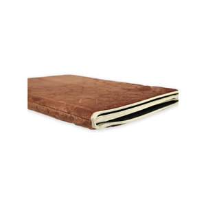 Premium Velvet Prayer Mat With Reclining Backrest 70x110 cm - Light Brown
