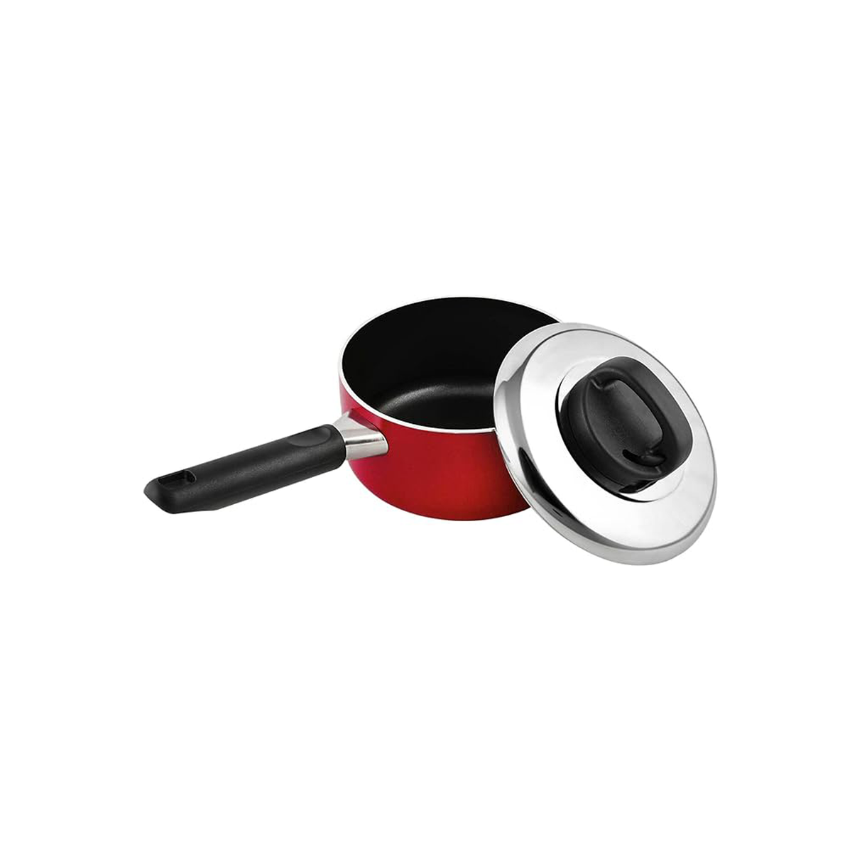 Prestige Classique Sauce Pan With Stainless Steel Lid - 14 Cm - Red
