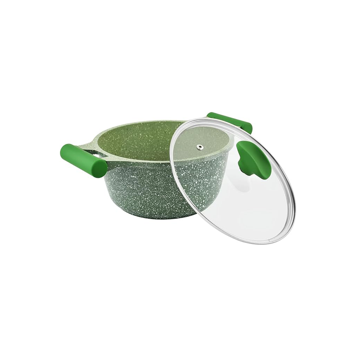 Prestige Essentials Granite Casserole With Lid - 20 Cm - Green