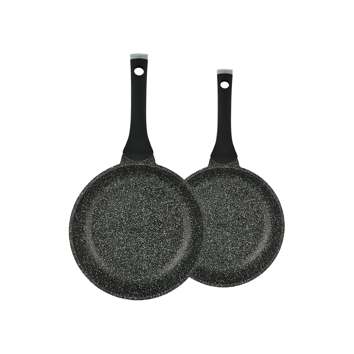 Prestige Essentials Granite Fry Pan 24, 28 Cm Set Of 2 - Black