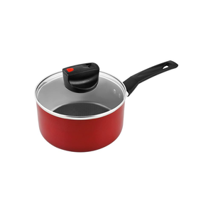 Prestige Safecook Non-Stick Sauce Pan - 18 Cm - Red