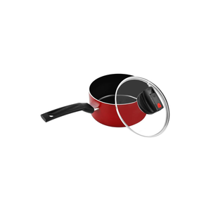 Prestige Safecook Non-Stick Sauce Pan - 18 Cm - Red