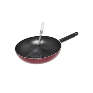 Prestige Wok Pan 26, 30 Cm Set Of 2 With Tool - Red