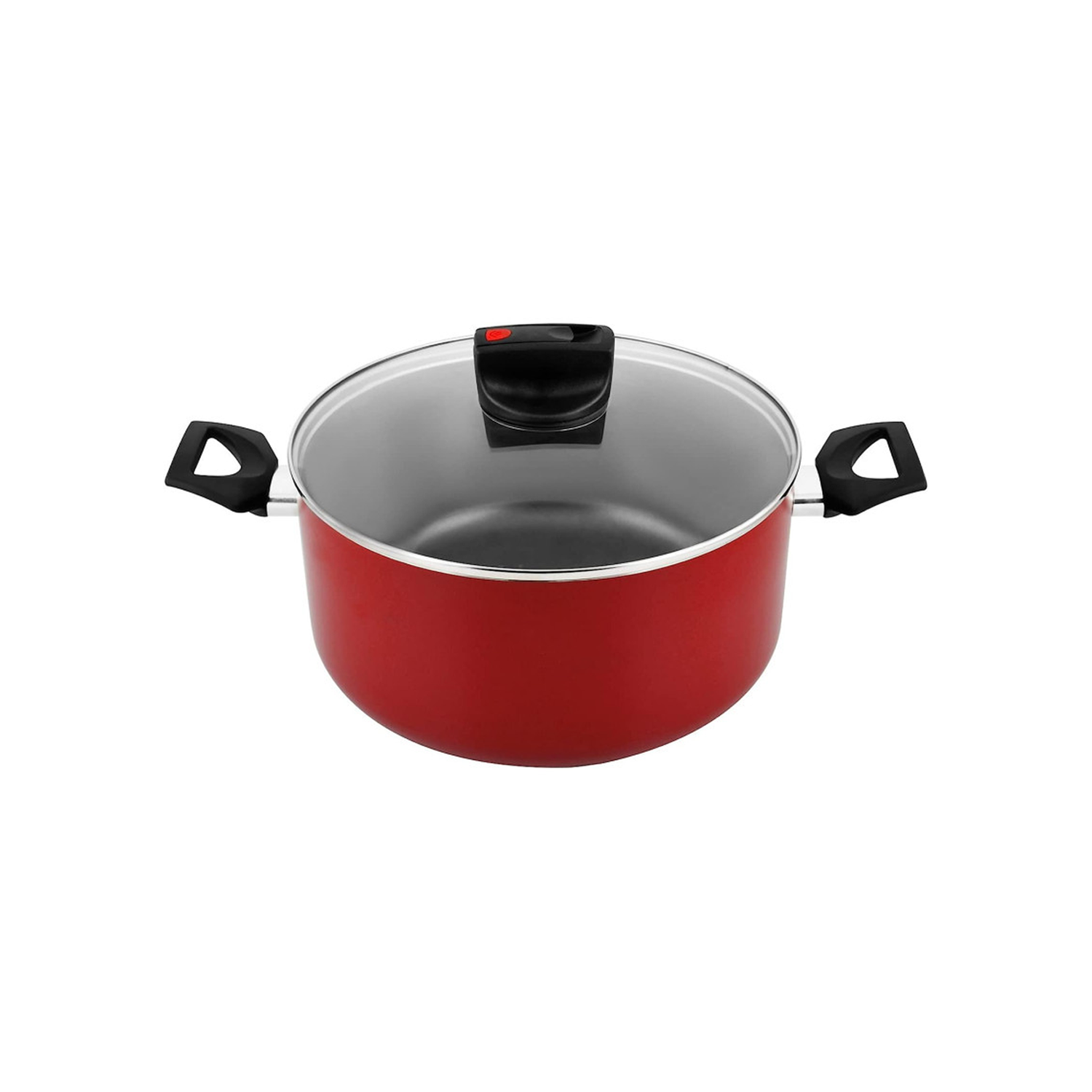 برستيج سيف كوك قدر ستوك غير لاصق مقاس 28 سم - أحمر