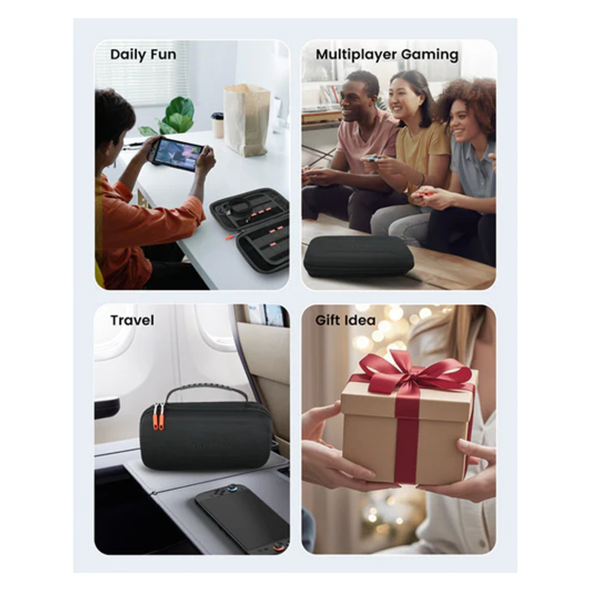 Transnovo Protective Hard Portable Travel Carry Case with accessories for Nintendo Switch 2