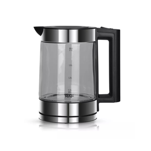 راف ‎0.8‎ لتر + ‎2‎ لتر 2 في 1 غلاية سماور كهربائية مزدوجة الزجاج مع قاعدة طاقة دوارة ‎360°‎ للتسخين الفوري