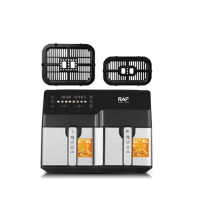 RAF 5.5L + 3.5L Dual Baskets Digital Air Fryer With 2-Zone Cooking & LCD Display - 2500W