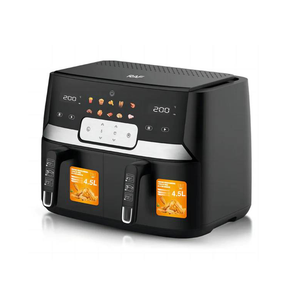 RAF 9L Dual-Basket Smart Air Fryer With 360° Air Circulation Technology - 1700W