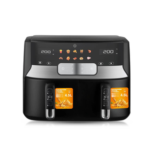 RAF 9L Dual-Basket Smart Air Fryer With 360° Air Circulation Technology - 1700W