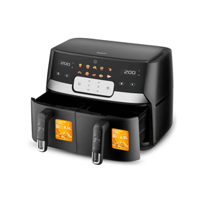 RAF 9L Dual-Basket Smart Air Fryer With 360° Air Circulation Technology - 1700W