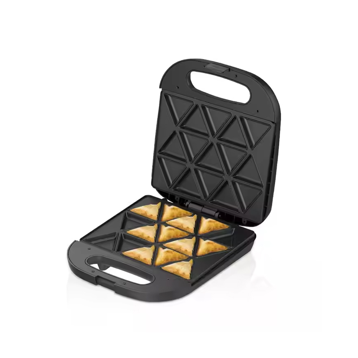 RAF Electric Non-Stick Samosa & Snack Maker & Pocket Grill Press - 1400W With 8-Triangular Slots