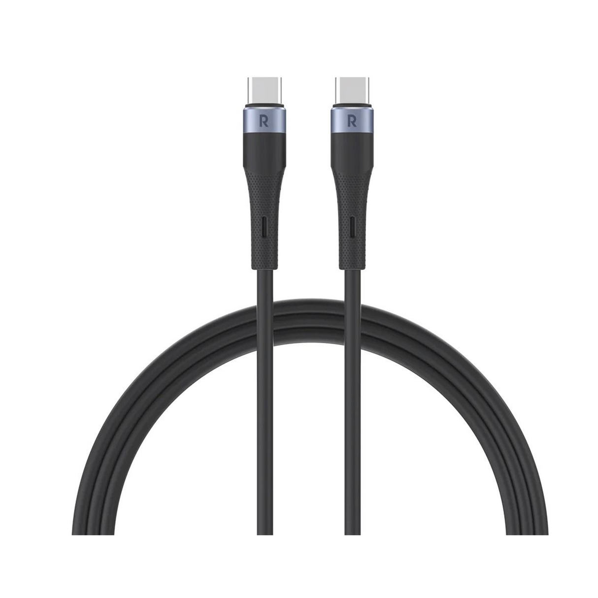 راف باور كابل سي-سي 60 واط RP-CB1038 بطول 1 متر – أسود