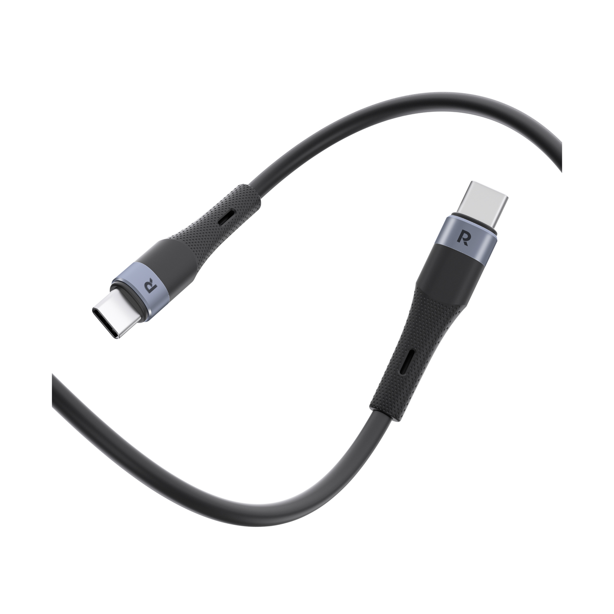 راف باور كابل سي-سي 60 واط RP-CB1038 بطول 1 متر – أسود