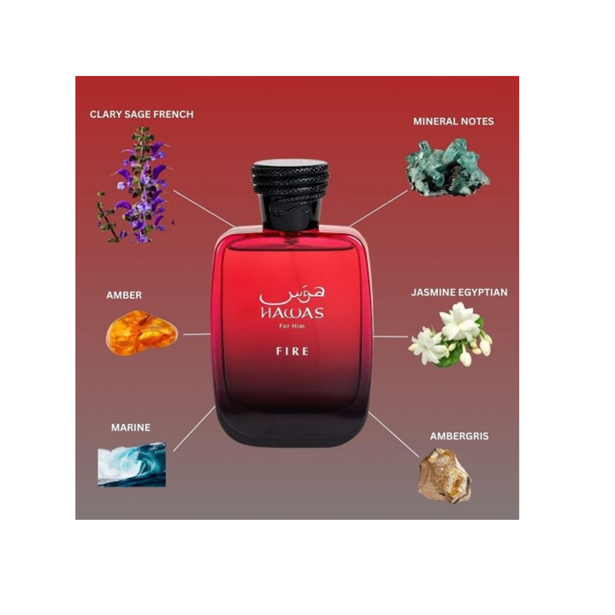 Rasasi Hawas Fire EDP For Unisex 100ml