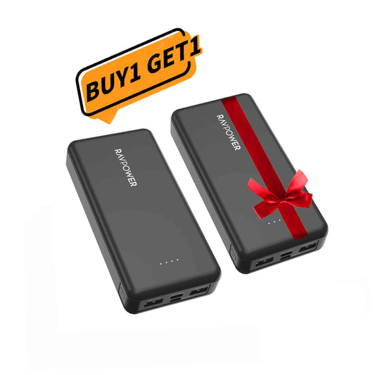 RAVPower PD 20000mAh 15W Power Bank - Black