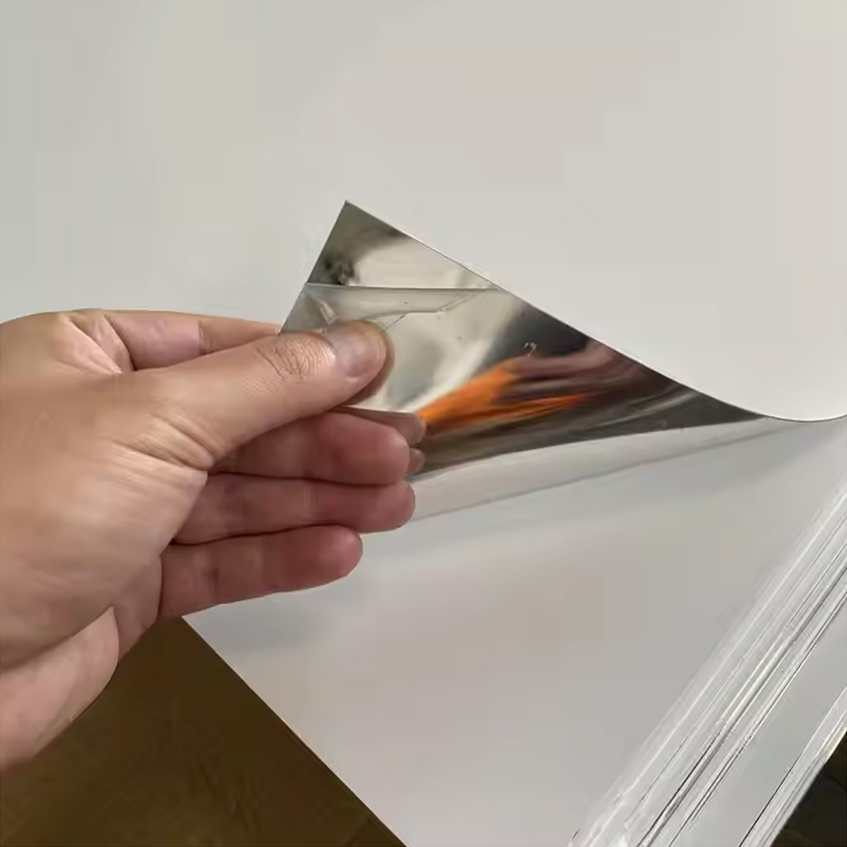 ملصق مرآة حائط مستطيلة أكريليك - 60 × 40 سم