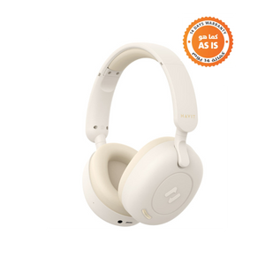 Havit H655BT Audio Wireless Headphones - Beige - ASIS
