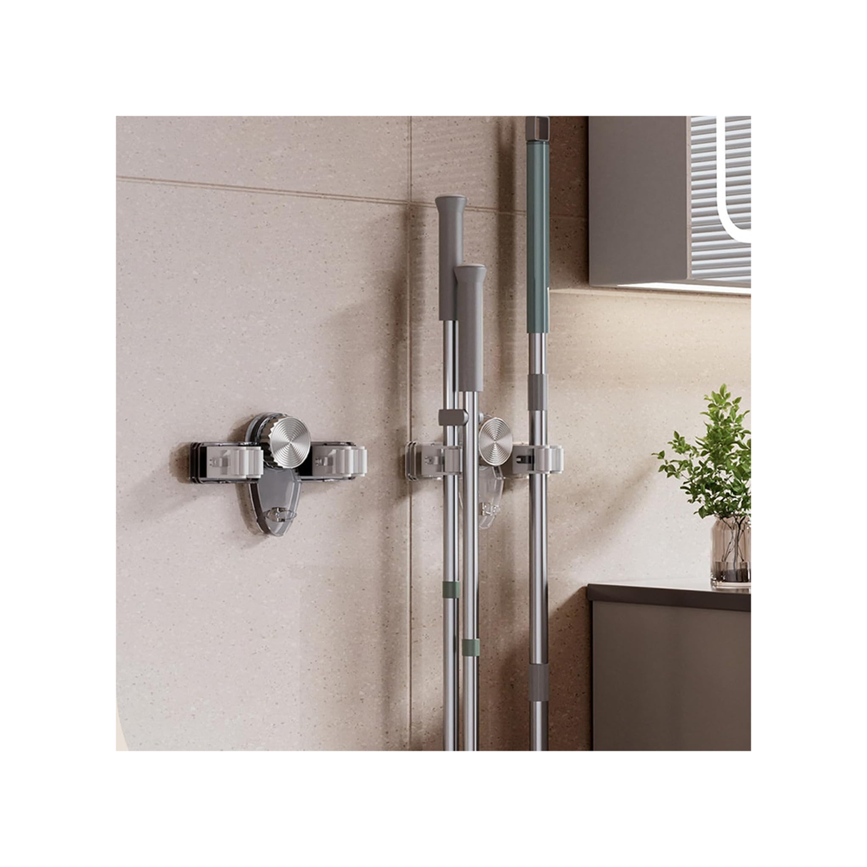 Removable Broom Holder Mop Hanger Suction Cup - MOPHOLD-FOK