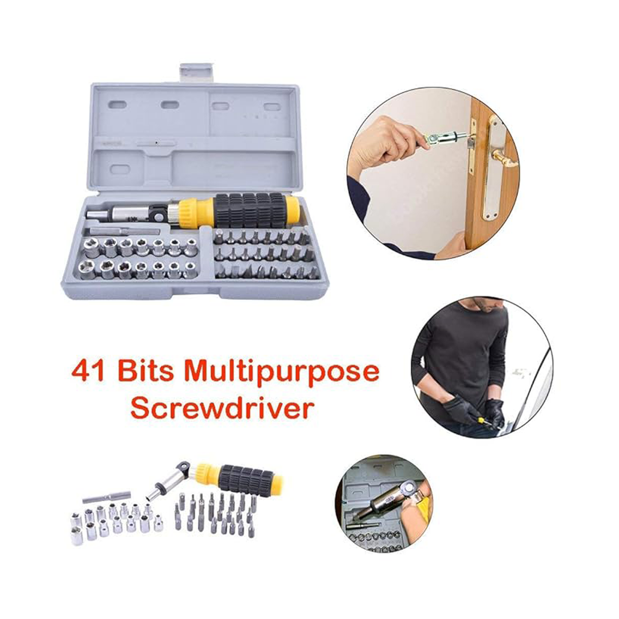 Rockwell Socket and Screwdriver Tool Kit - 41 Pcs - Zayoom