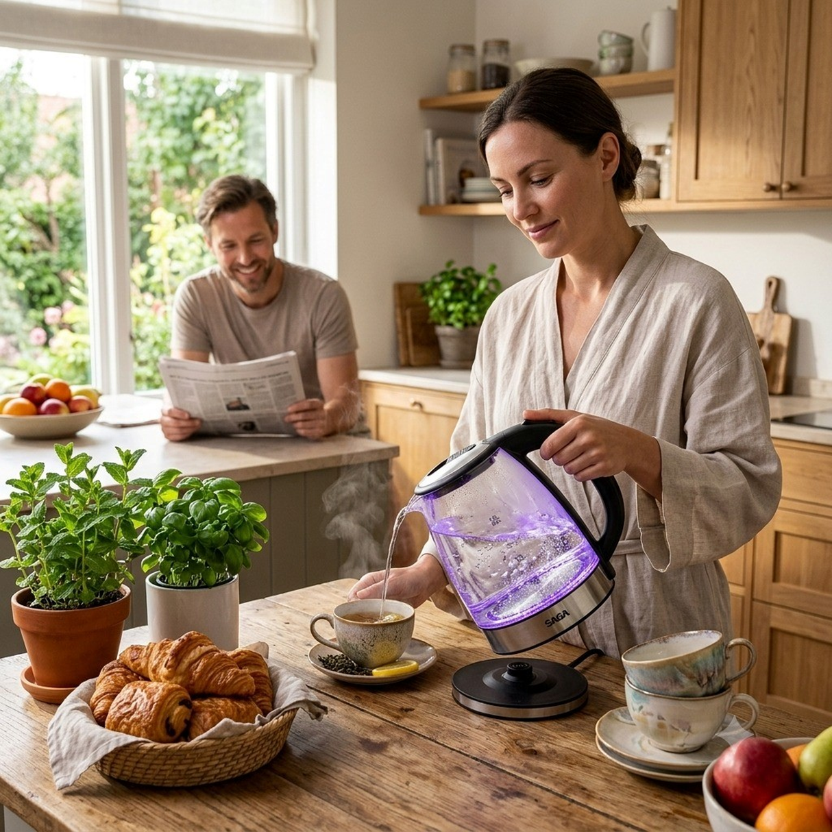 SAGA 1.8L Glass Electric Kettle 1500W