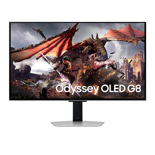 Samsung Odyssey - G80SD - 32 Inch- 4K UHD OLED- 240 Hz - 0.03ms - HDMI 2.1 - AMD Freesync Premium Pro Smart Gaming Monitor - Silver