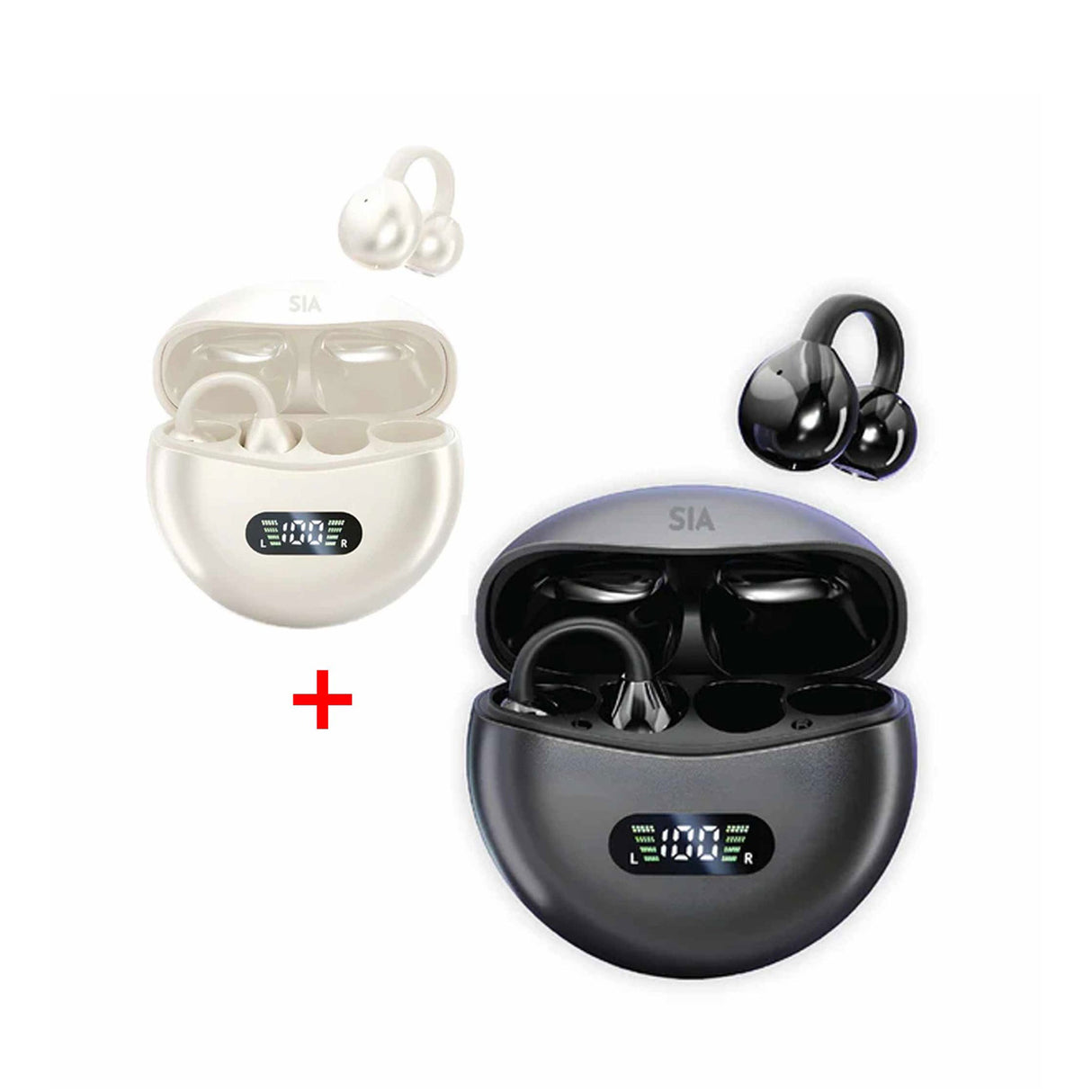 SIA Clip Buds BKTWSAIR-BK/BG - Buy one get one free