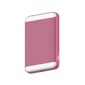 SIA MagOn SIPBMG8LD-PK Magnetic Power Bank PD 20W - Wireless Charging 15W With LED Light 8000 mAh - Pink - Zayoom