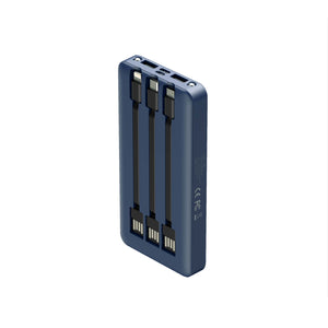 SIA PB301 10000mAh Power bank with Cable - Blue (AS-IS)