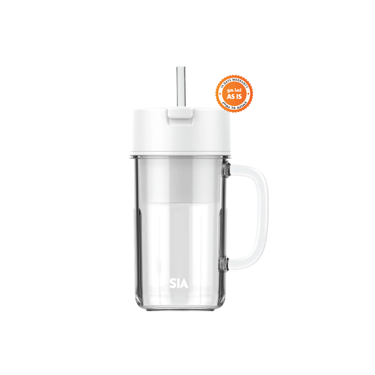 SIA Portable Blender Cup 400ml Rechargeable - White - ASIS