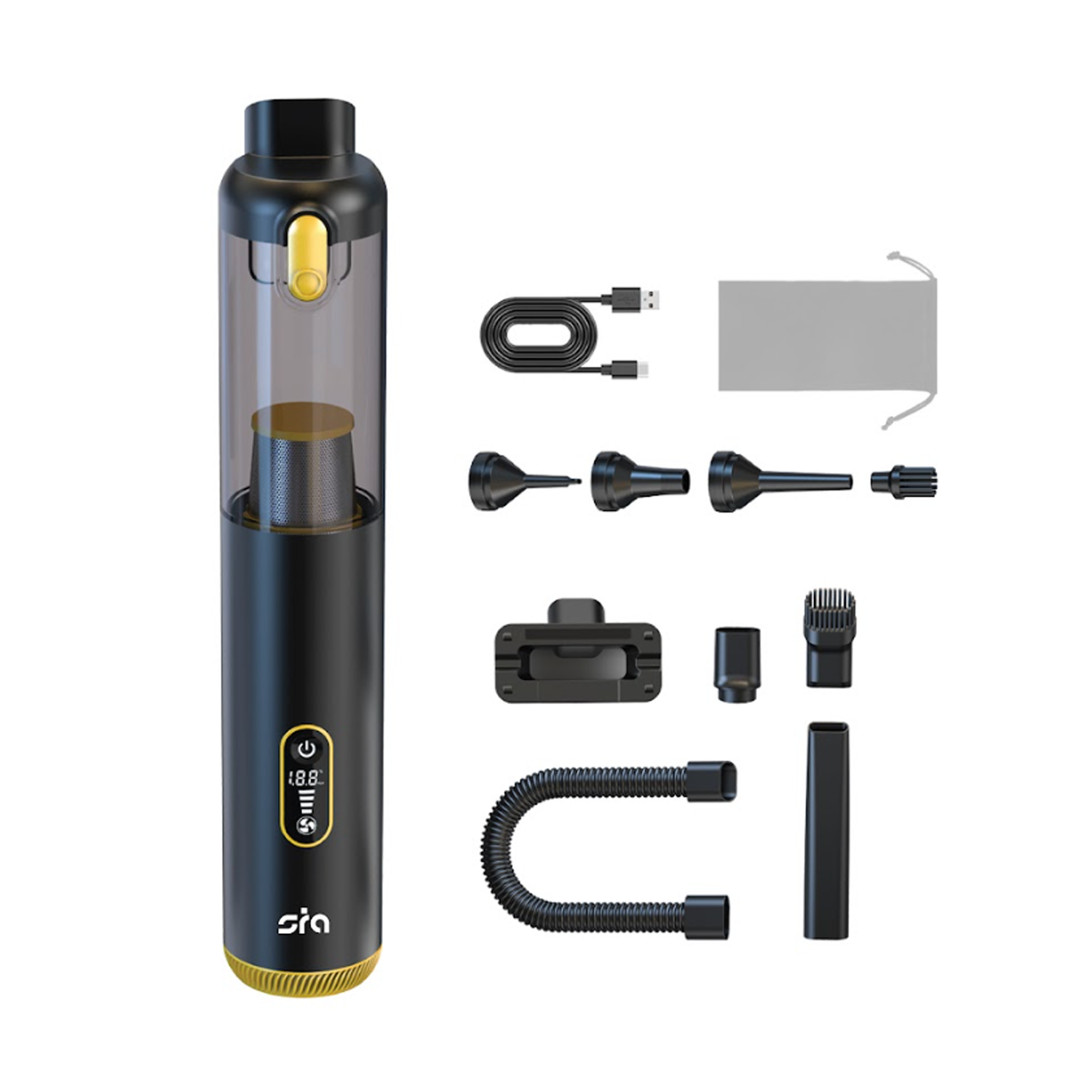 SIA Car Vacuum 3 Gears 18kpa With Two Filters