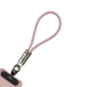 SIA Power Link Soft Rubber Type C - Type C Lanyard Cable 60W 30CM - Light Pink - Zayoom