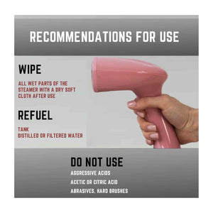 SOKANY Foldable Handheld Steamer 120ml - 1470W - Pink