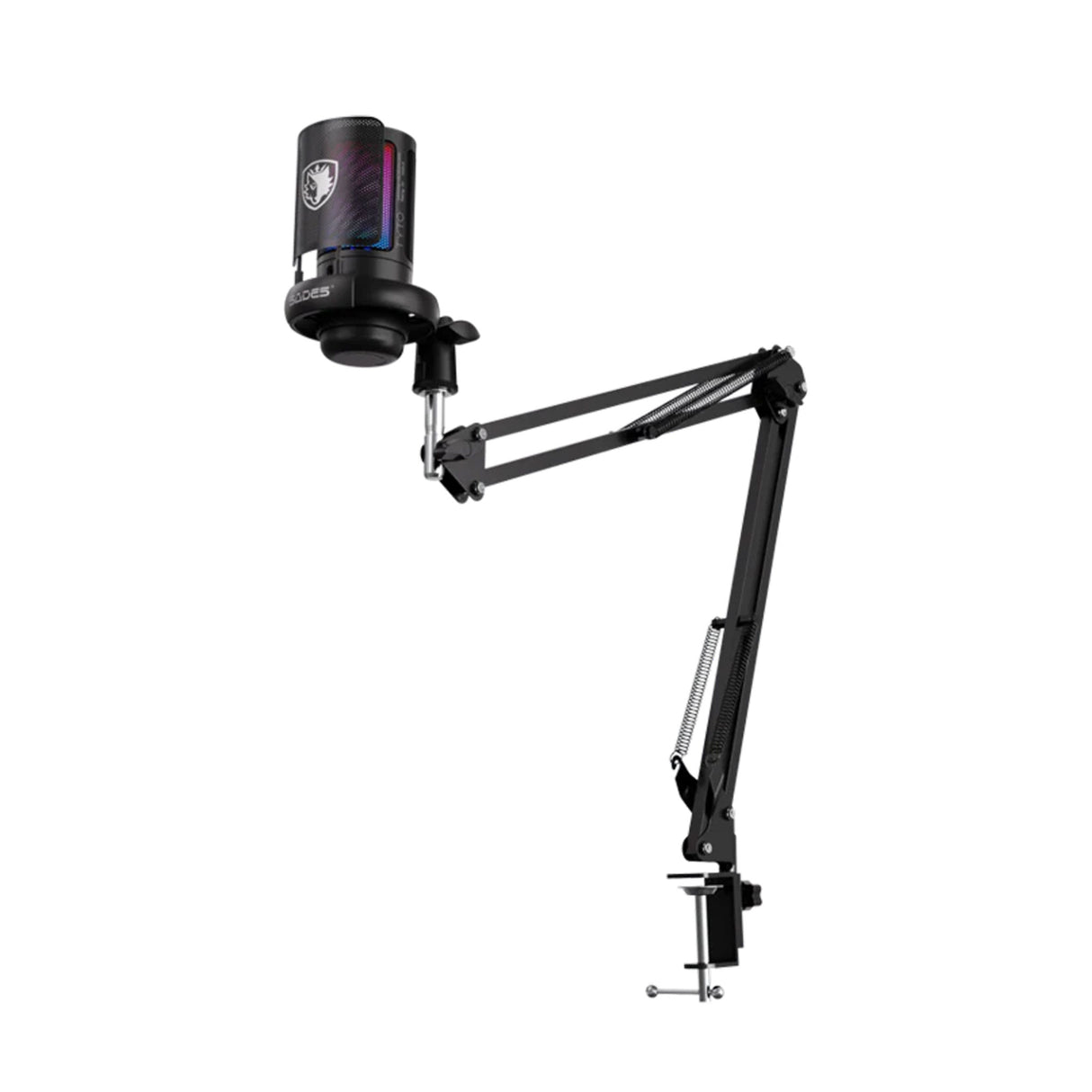 سيدس ام ايي6اس تايتو ميكروفون للألعاب والبث مع حامل وذراع قابل للتثبيت – أسود