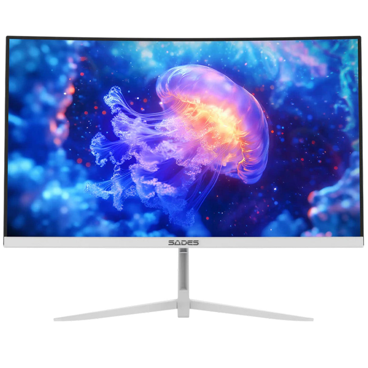 Sades NC-Pelagia 24 Inch FHD VA - 200Hz - 0.5ms - HDMI 2.1 Curved Gaming Monitor - White