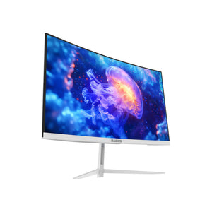 Sades NC-Pelagia 24 Inch FHD VA - 200Hz - 0.5ms - HDMI 2.1 Curved Gaming Monitor - White