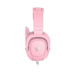 Sades Z-Power Multi-Platform - Wired Gaming Headset - Pink - Zayoom