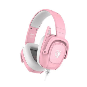 Sades Z-Power Multi-Platform - Wired Gaming Headset - Pink - Zayoom