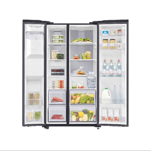 Samsung Single Door 660L 23CFT Refrigerator With Water Dispenser - Black - Zayoom