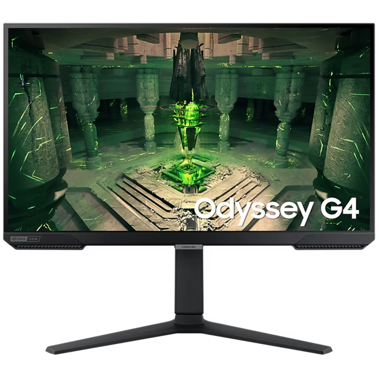 سامسونج شاشة ألعاب أوديسي G4 مقاس 27 بوصة فل إتش دي بلوحة IPS، بتردد 240 هرتز وزمن استجابة 1 مللي ثانية، مع تقنية فري سينك بريميوم ومتوافقة مع جي سينك