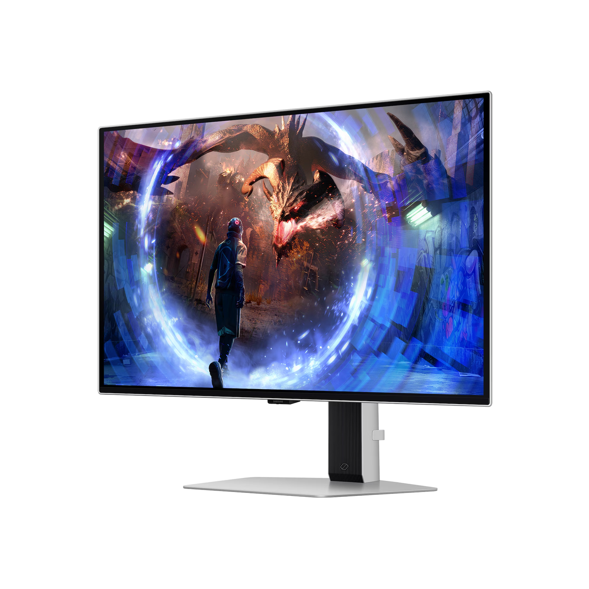 سامسونج شاشة ألعاب أوديسي OLED G60SD مقاس 27 بوصة كيو اتش دي، بتردد 360 هرتز، وزمن استجابة 0.03 مللي ثانية، وتقنية HDMI 2.1 و فري سينك بريميوم برو