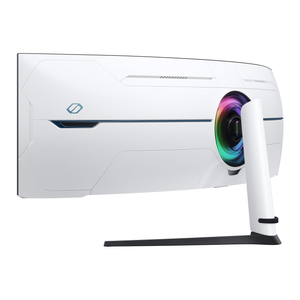 سامسونج شاشة ألعاب منحنية أوديسي نيو G9 مقاس 57 بوصة 8K دوال يو إتش دي بلوحة VA، بتردد 240 هرتز، وزمن استجابة 1 مللي ثانية، وتقنية HDMI 2.1، وتقنية فري سينك بريميوم برو