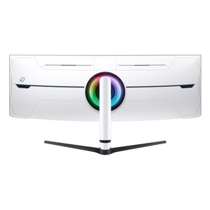 سامسونج شاشة ألعاب منحنية أوديسي نيو G9 مقاس 57 بوصة 8K دوال يو إتش دي بلوحة VA، بتردد 240 هرتز، وزمن استجابة 1 مللي ثانية، وتقنية HDMI 2.1، وتقنية فري سينك بريميوم برو