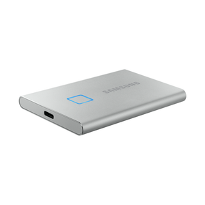 Samsung T7 Touch 1TB USB 3.2 Portable SSD with Fingerprint Scanner - Silver