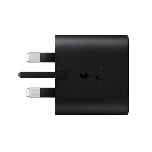 Samsung 25W Travel Adapter with USB-C to USB-C Cable- Black - Zayoom